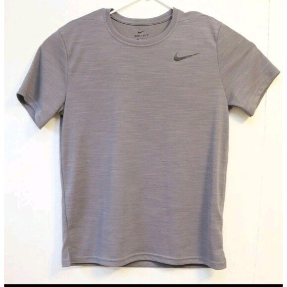 Nike Dri-Fit Mens T-Shirt Grey Medium‎ Standard Fit Athletic Breathable - Picture 1 of 4